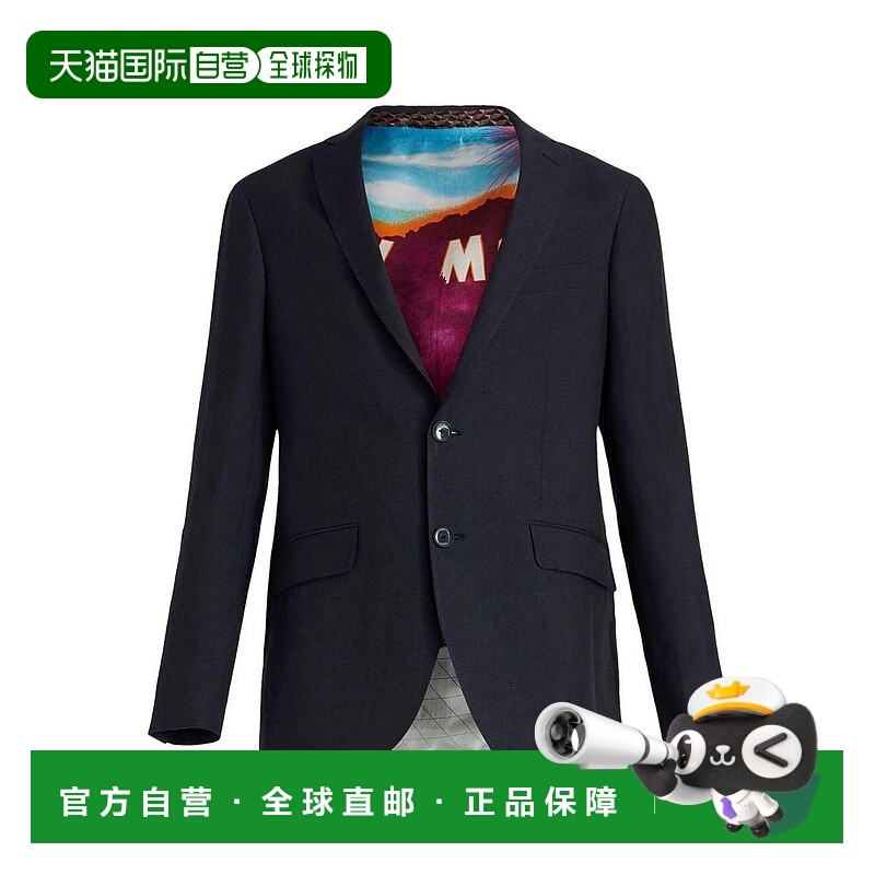 1h可退 香港直邮ETRO 男士外套 118071127201 SS2023 蓝色 Blazer