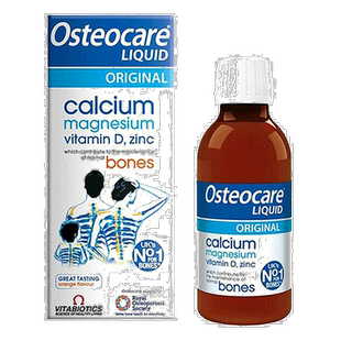 欧洲直邮Vitabiotics Osteocare液体钙镁锌儿童成人孕期妇哺乳期