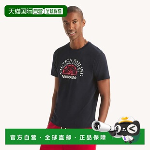 自营Nautica Mens Modern Maritime Graphic T-Shirt - navy 美国