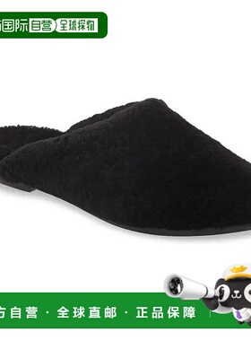 自营 Eileen Fisher Blog3女式黑色杏仁头拖鞋骡子JOBB585-黑色