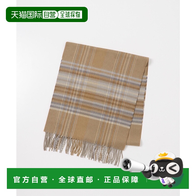 1h可退 日本直邮THE INOUE BROTHERS 男装 全阿尔巴卡 编织格纹围