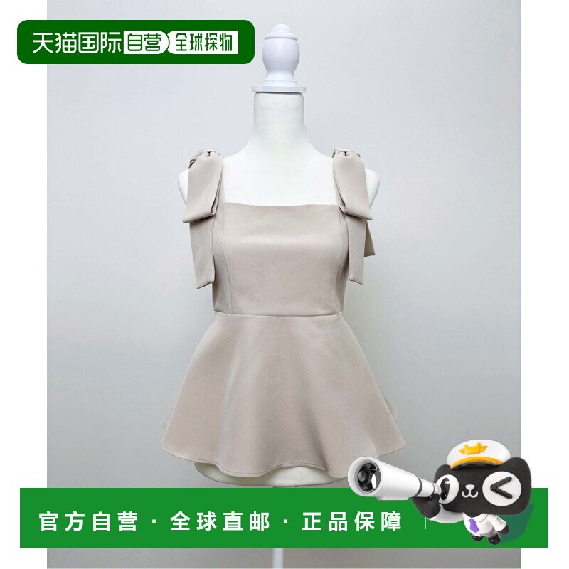 日本直邮INGNI SOELA 女装 蝴蝶结蓬蓬下摆衬衫 6999200287