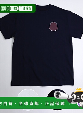 日本直邮MONCLER 男士短袖 T 恤 8C00057 89AUG 圆领