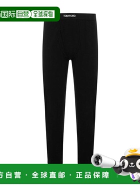 香港直邮Tom Ford 黑色logo腰边秋裤休闲裤 T4LM11040