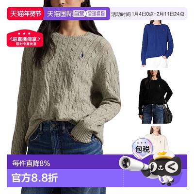 美国直邮POLO RALPH LAUREN女款长袖圆领套头针织衫毛衣