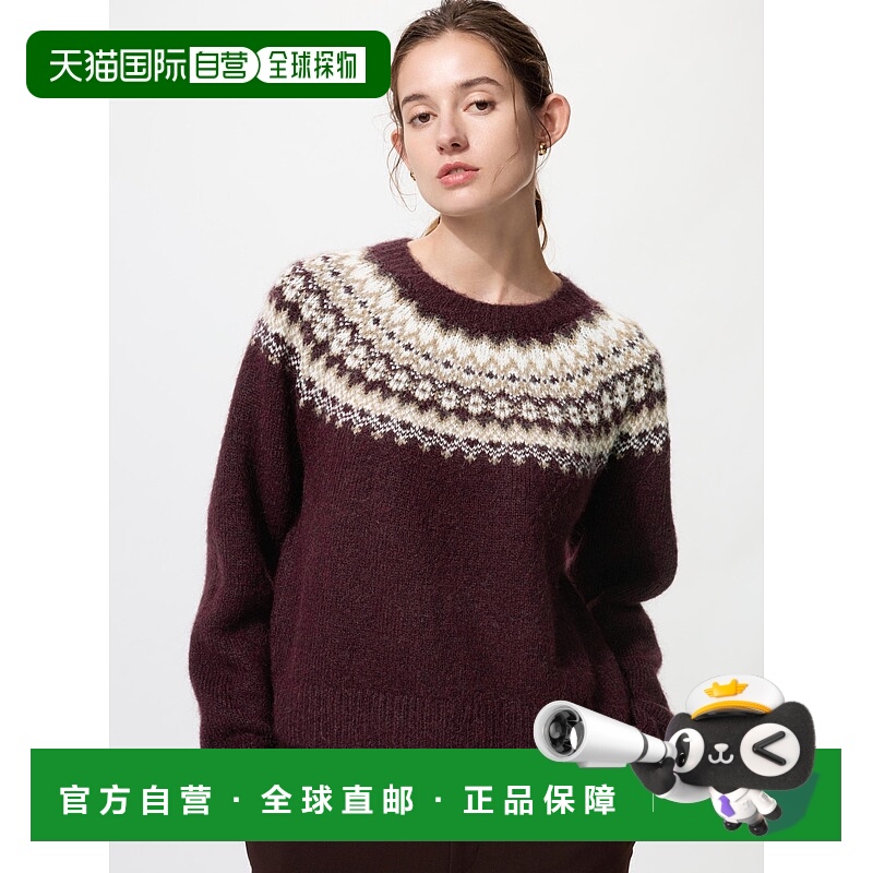 日潮跑腿UNIQLO优衣库 蓬松圆领毛衣 479233