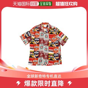 印花图案短袖 香港直邮潮奢 男士 Rhude 衬衫