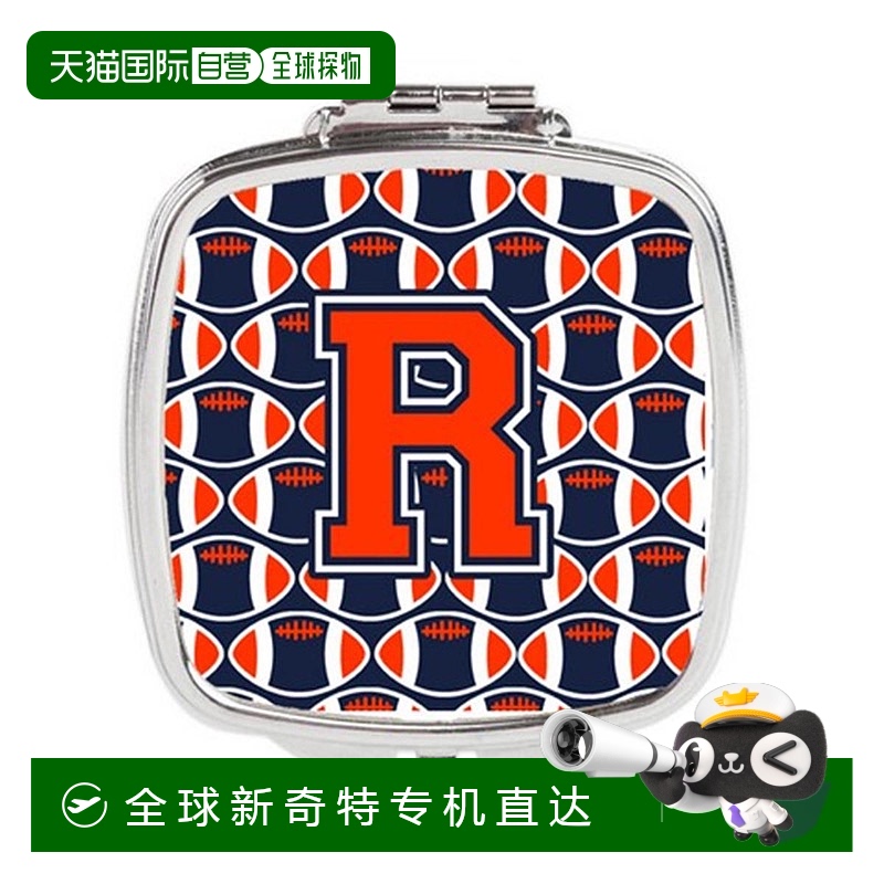 自营Carolines Treasures CJ1066-RSCM字母 R足球橙色,蓝色