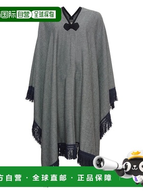 香港直邮INES DE LA FRESSANGE 流苏宽松中长款斗篷披风 女款