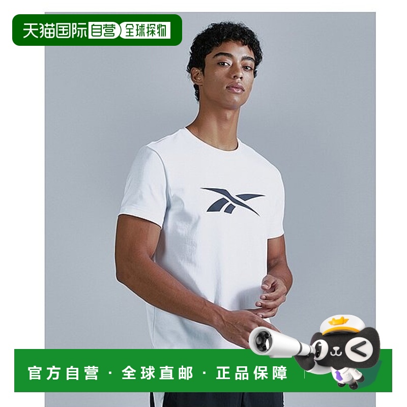 韩国直邮REEBOK 男士T恤RESR4FR51BK高档舒适时尚百搭 简约高级感