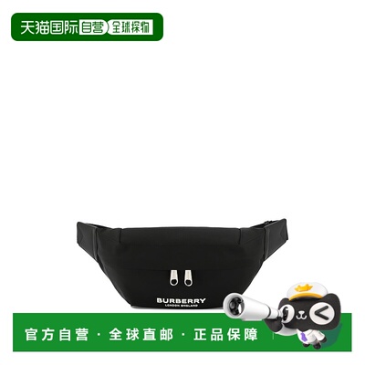 香港直邮BURBERRY 男士腰包 8049095 SS2025 黑色 Sonny Puppet