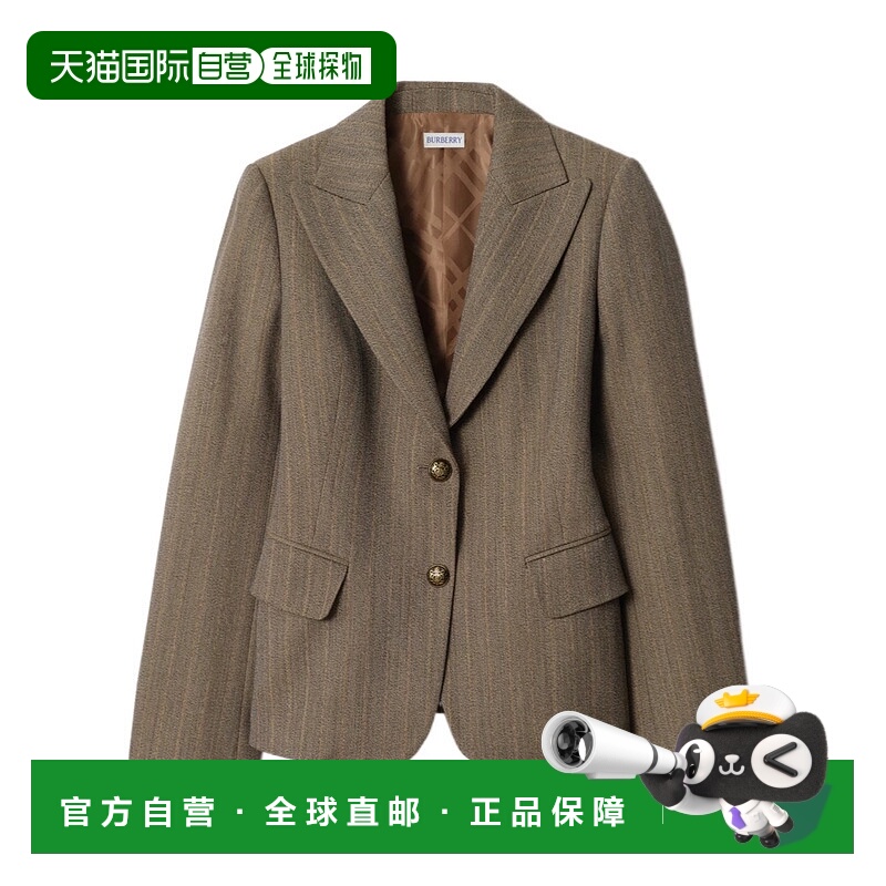 1h可退 香港直邮BURBERRY 女士西服 81198961 SS2026 棕色 Moulin