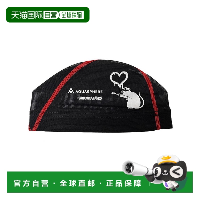 1h可退 日本直邮AQUA LUNG BANKSY 网格帽 Love Rat 男女通用 254