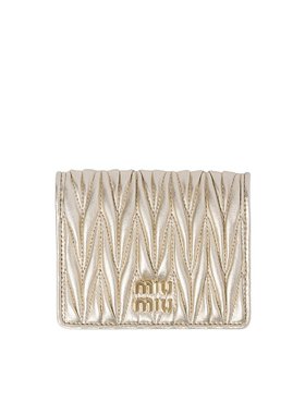 MIU MIU 女士钱包 5MV204AFPPF0846 SS2025 花色 小号绗缝钱包