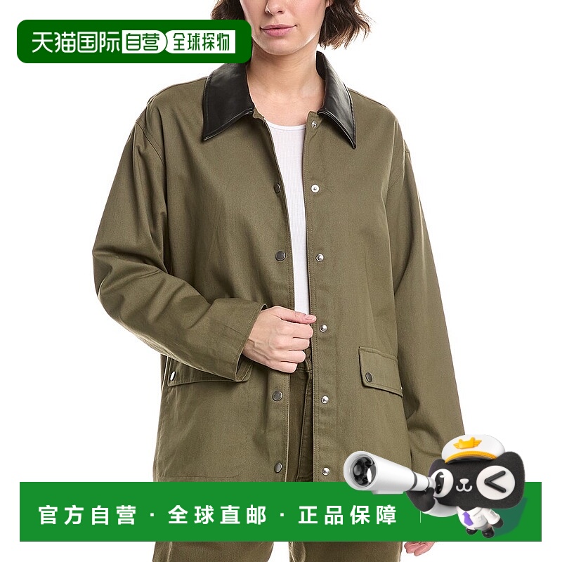 自营rag & bone碎骨卡桑德拉夹克-绿色 美国奥莱直发长袖