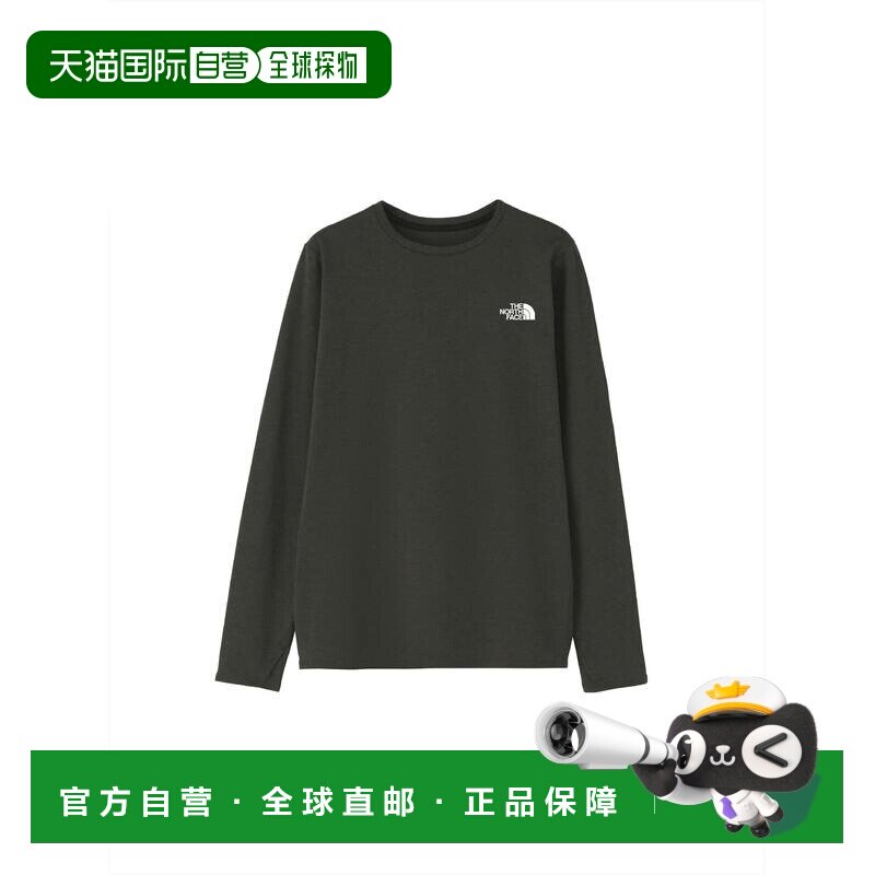 日本直邮北面/THE NORTH FACE SS23 纯色字母微标圆领直筒长袖T恤图片