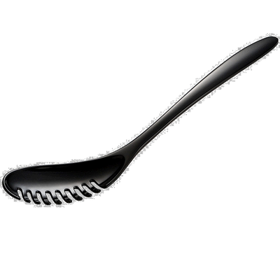 自营Gourmac 12 英寸三聚氰胺意大利面服务器意大利面条叉和过滤