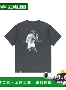 韩国直邮MAHAGRID 男士T恤MG2EMMT522DCH HOLD MY BREATH TEE CHA