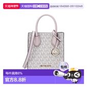 奥莱款 香港直邮Michael Kors MERCER小号PVC老花配皮女士手提