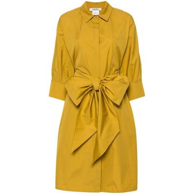 S MAX MARA24SS中长连衣裙女19221013600006YELLOW