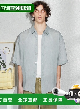 1h可退 香港直邮潮奢 Our Legacy 男士 灰色 Beyond 短袖衬衫 M22