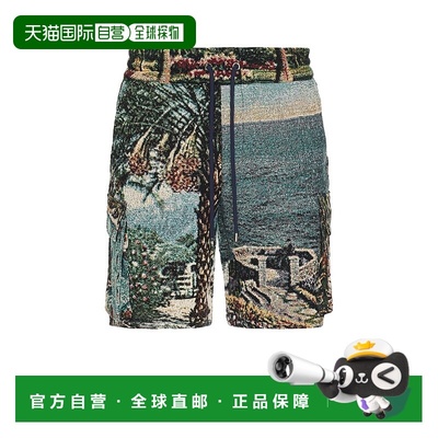 1h可退 香港直邮AMIRI 男士 Paradise 织锦工装短裤 AMTASH1009