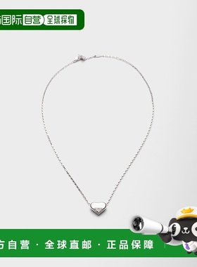 自营欧洲直邮Prada普拉达 Eternal Gold系列白金色/白色黄金三角