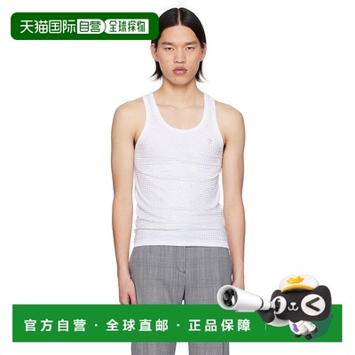 1h可退 香港直邮Coperni 男士 白色贴花背心 COPJS12855MEN