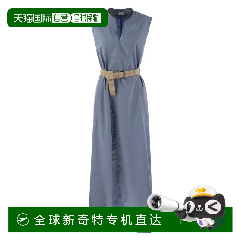 韩国直邮BRUNELLO CUCINELLI24FW中长连衣裙女MP949ASG11 AVIO