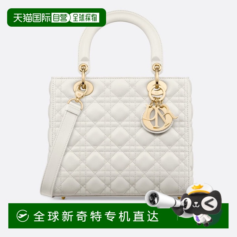1h可退 香港直邮潮奢 DIOR 迪奥 女士 中号菱格手提包 M0565ONGEM