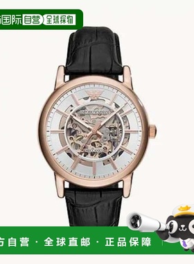 自营 EMPORIO ARMANI阿玛尼AR60007机械机芯真皮时尚男士手表新款