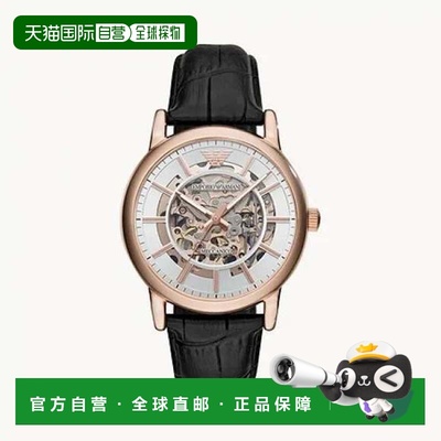 自营 EMPORIO ARMANI阿玛尼AR60007机械机芯真皮时尚男士手表新款