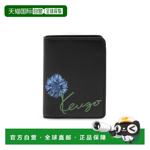 香港直邮KENZO 女士卡包 FG68PM801L3199 SS2026 黑色 Leather ca