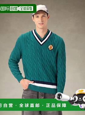 自营 members only男式针织板球毛衣-绿色 美国奥莱直发男装