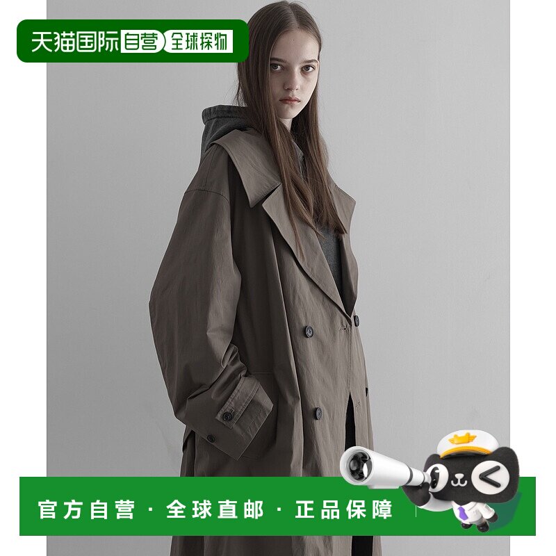 1h可退 日本直邮remer 男女同款宽松双排扣风衣 RR00000022