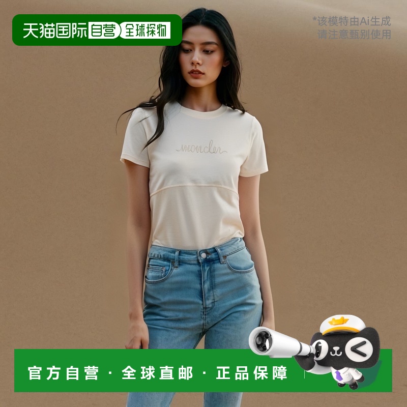 1h可退 香港直邮MONCLER 女士T恤 J20938C0001589AIJ034 AW2024