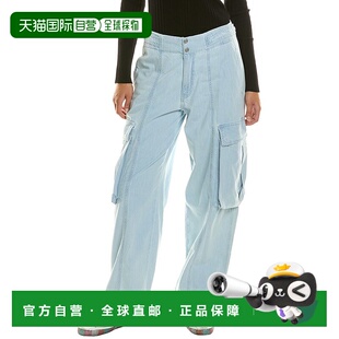 自营frame denimFRAME 牛仔阔腿工装裤 - 蓝色 美国奥莱直发
