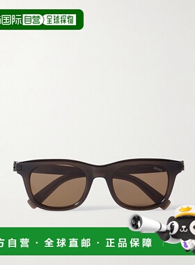 1h可退 香港直邮潮奢 zegna 杰尼亚 男士 D形框醋纤太阳眼镜 EZ02