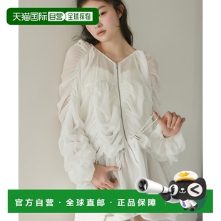 罩衫 1h可退 peplum 女士透视褶皱 DR25MBC06 日本直邮olu.