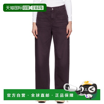 1h可退 香港直邮CARHARTT WIP 女士 酒红色 Pierce 长裤 I0348293