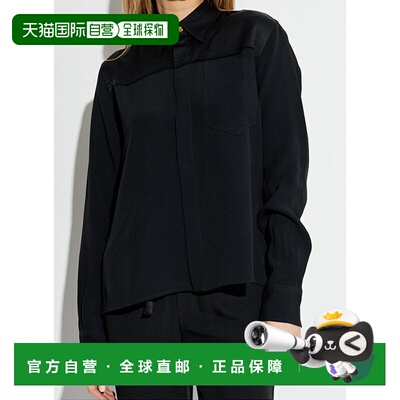 1h可退 香港直邮Ami Paris 女士 长袖衬衫 FSH020AC0014 black黑