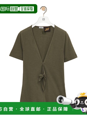 1h可退 香港直邮潮奢 LOEWE 罗意威 女士 V领短袖T恤 S616Y07X61