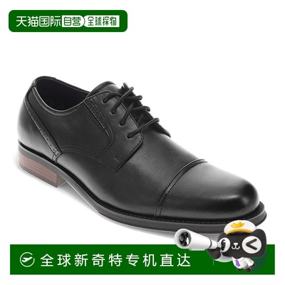 自营 Dockers男式Echo合成皮革帽头连衣裙牛津系带鞋-黑色 美国奥
