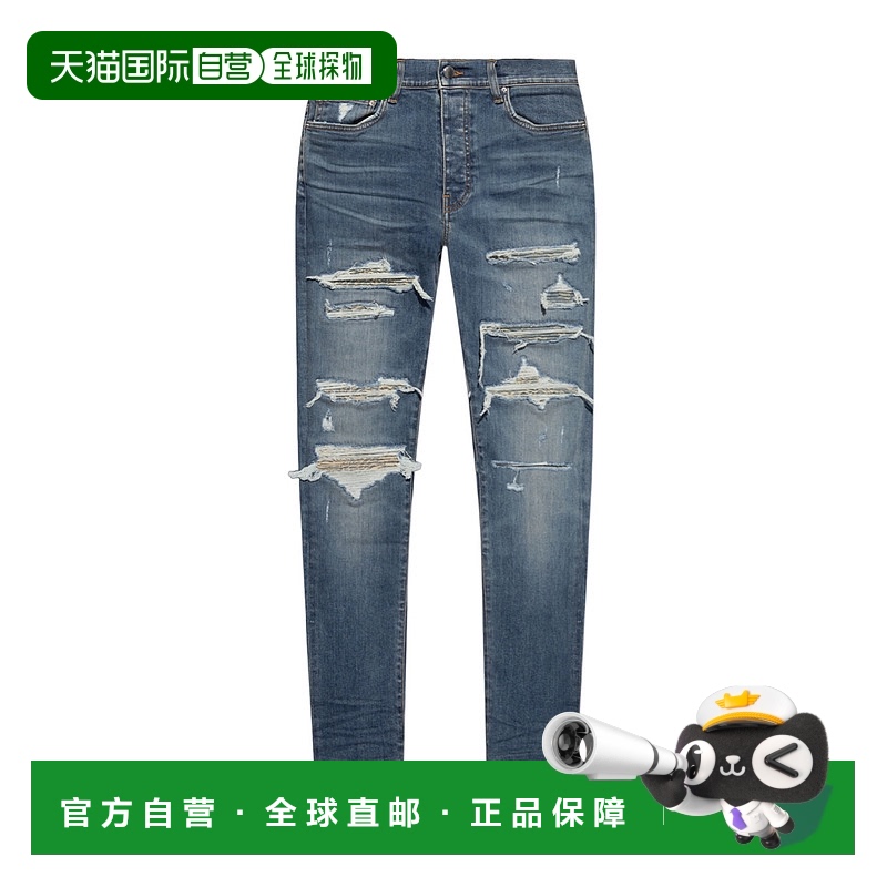 香港直邮Amiri 腰带环牛仔长裤 PS24MDS013