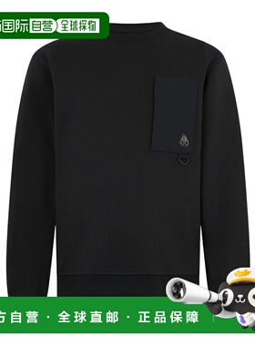 香港直邮MOOSE KNUCKLES 男士卫衣 M35MS618292 AW2025 黑色