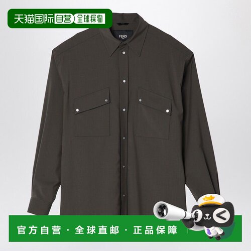 1h可退 香港直邮FENDI 男士夹克 FW1319ASCHF03NT SS2026 绿色 Bl