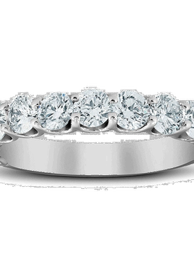 自营 pompeii31 3/8 克拉钻石结婚戒指 U 爪女式周年纪念戒指 14k