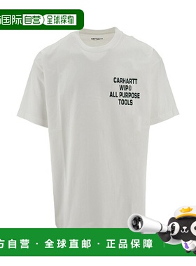 1h可退 香港直邮CARHARTT WIP 男士 S/S Screw 交叉式白色T恤 I03