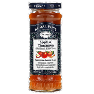 香港直发St Dalfour圣桃园苹果和肉桂酱全天然全水果味甜美味284g