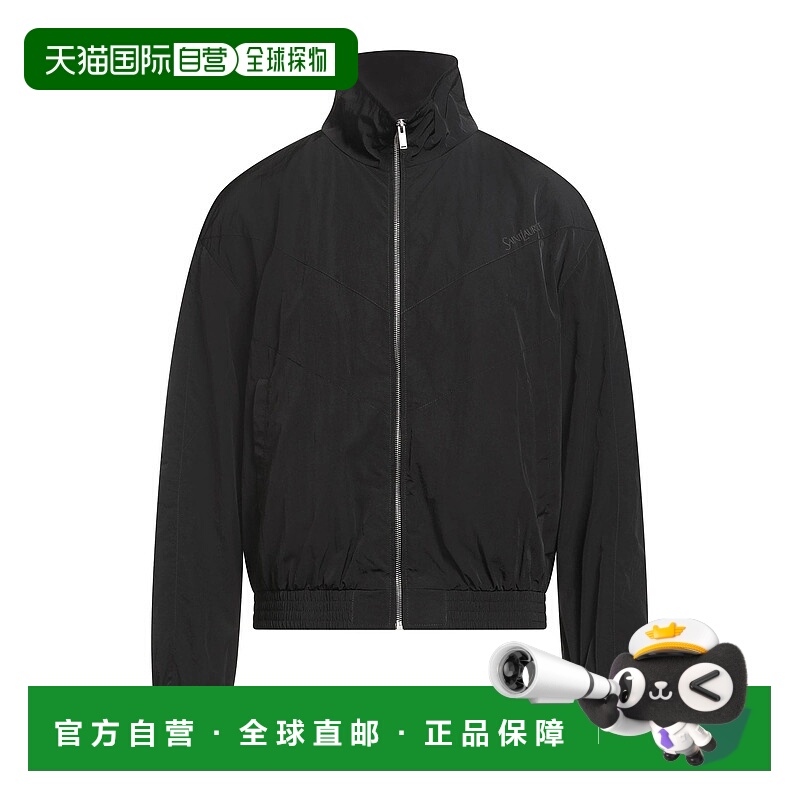 1h可退 香港直邮Saint Laurent 圣罗兰 男士 夹克 black黑色 舒适
